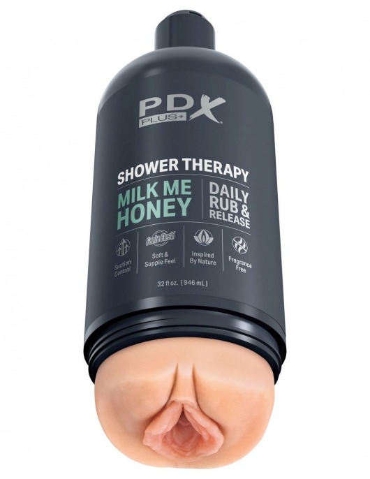 Телесный мастурбатор-вагина Shower Therapy Milk Me Honey - Pipedream - в Майкопе купить с доставкой