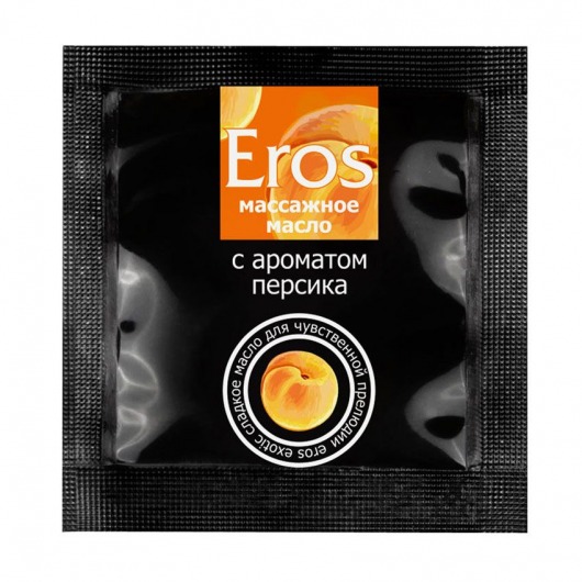 Саше массажного масла Eros exotic с ароматом персика - 4 гр. - Биоритм - купить с доставкой в Майкопе