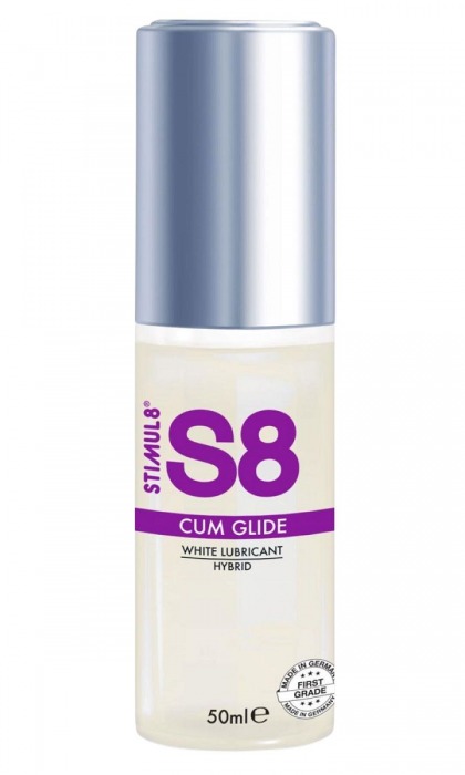Гибридный лубрикант S8 Hybrid Cum Glide с консистенцией спермы - 50 мл. - Stimul8 - купить с доставкой в Майкопе