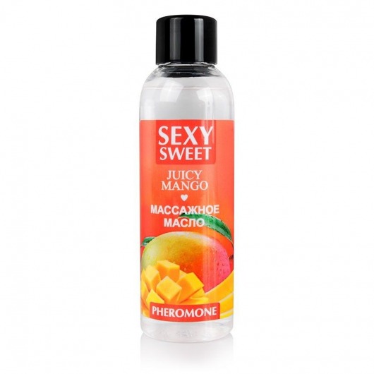 Массажное масло Sexy Sweet Juicy Mango с феромонами и ароматом манго - 75 мл. - Биоритм - купить с доставкой в Майкопе