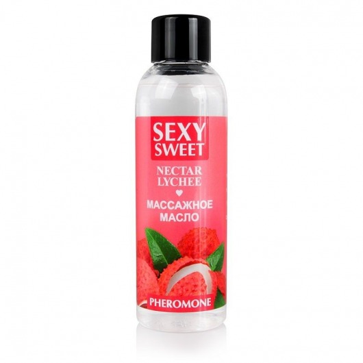 Массажное масло Sexy Sweet Nectar Lychee с феромонами и ароматом личи - 75 мл. - Биоритм - купить с доставкой в Майкопе