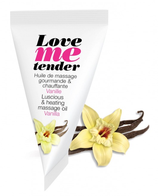 Съедобное согревающее массажное масло Love Me Tender Vanilla с ароматом ванили - 10 мл. - Love to Love - купить с доставкой в Майкопе