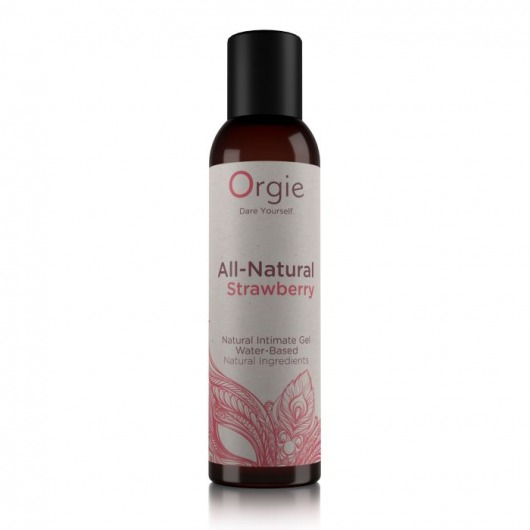 Интимный гель на водной основе All-Natural Strawberry с ароматом клубники - 150 мл. - ORGIE - купить с доставкой в Майкопе