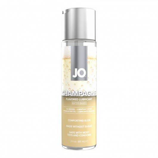 Лубрикант на водной основе JO H2O Champagne Flavored Lubricant с ароматом шампанского - 60 мл. - System JO - купить с доставкой в Майкопе