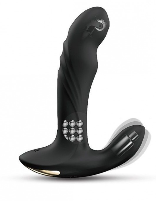 Черный вибромассажер простаты Multi P-Joy с 3 моторами - Dorcel - в Майкопе купить с доставкой
