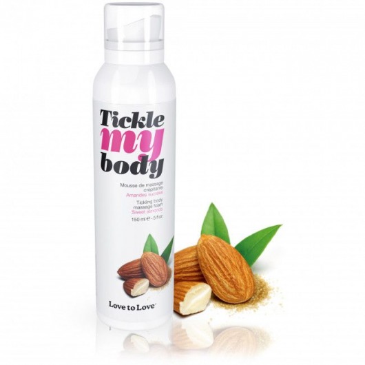 Массажная хрустящая пенка Tickle My Body Sweet Almonds с ароматом миндаля - 150 мл. - Love to Love - купить с доставкой в Майкопе