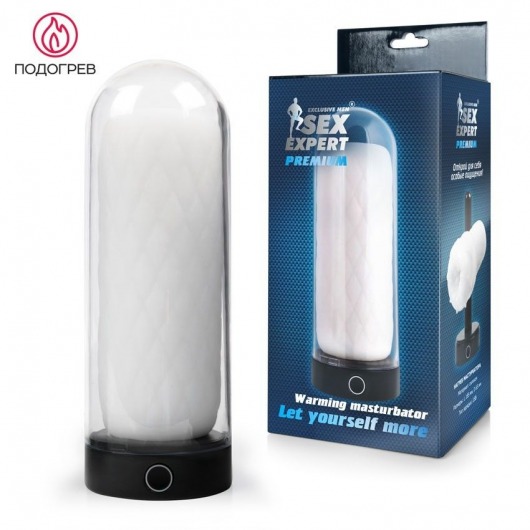 Оригинальный мастурбатор в колбе с нагревом - Sex Expert - в Майкопе купить с доставкой
