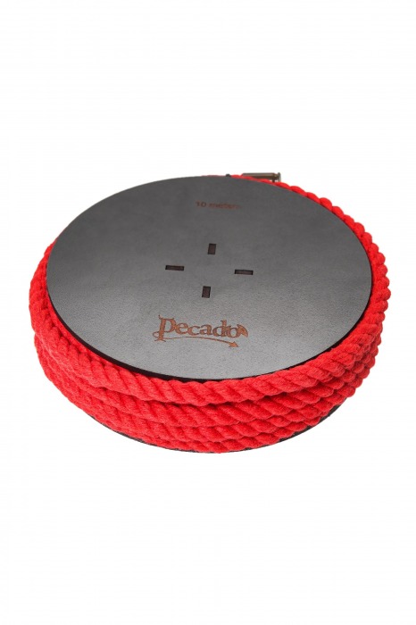Красная веревка для шибари на катушке - 10 м. - Pecado - купить с доставкой в Майкопе
