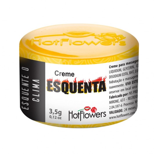 Возбуждающий крем Esquenta с разогревающим эффектом - 3,5 гр. - HotFlowers - купить с доставкой в Майкопе