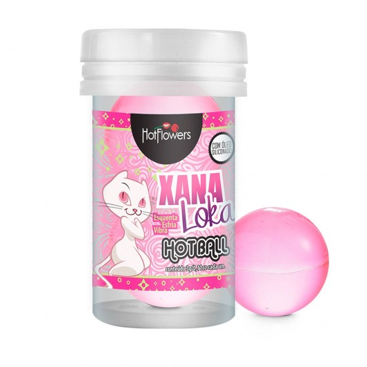 Лубрикант на силиконовой основе с эффектом вибрации Xana Loka Hot Ball (2 шарика по 3 гр.) - HotFlowers - купить с доставкой в Майкопе