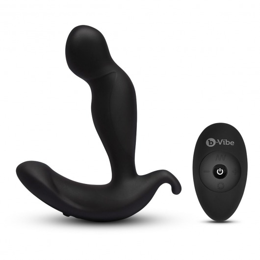 Черный анальный стимулятор с вращением и вибрацией 360 Plug - 13 см. - b-Vibe - в Майкопе купить с доставкой