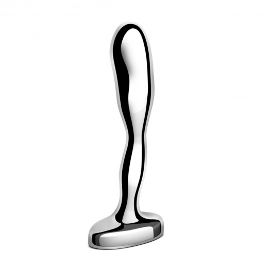 Стальной стимулятор простаты Stainless Steel Prostate Plug - 11,5 см. - b-Vibe - в Майкопе купить с доставкой