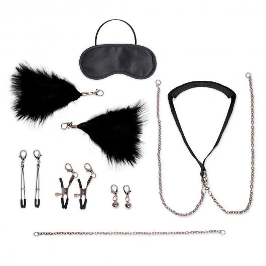 Большой эротический набор из 12 предметов Interchangeable Collar   Nipple Clips Set - Lux Fetish - купить с доставкой в Майкопе
