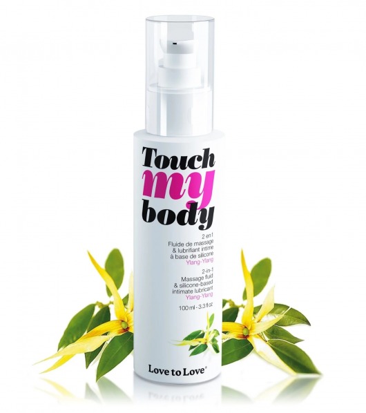 Силиконовый лубрикант 2-в-1 Touch My Body с ароматом иланг-иланга - 100 мл. - Love to Love - купить с доставкой в Майкопе