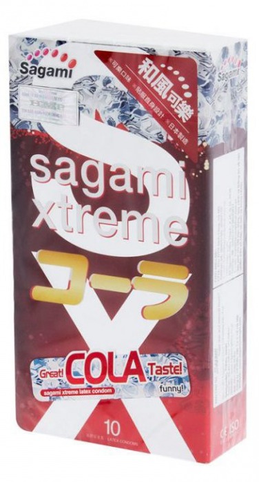 Ароматизированные презервативы Sagami Xtreme COLA - 10 шт. - Sagami - купить с доставкой в Майкопе