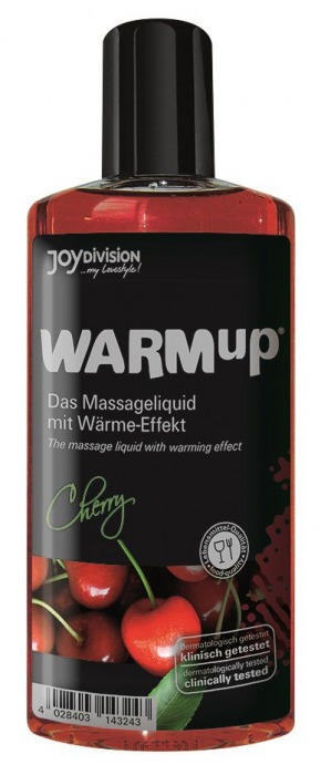 Разогревающее масло WARMup Cherry - 150 мл. - Joy Division - купить с доставкой в Майкопе