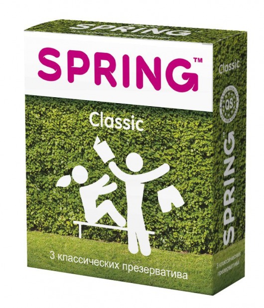 Классические презервативы SPRING CLASSIC - 3 шт. - SPRING - купить с доставкой в Майкопе