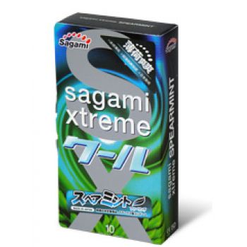 Презервативы Sagami Xtreme Mint с ароматом мяты - 10 шт. - Sagami - купить с доставкой в Майкопе
