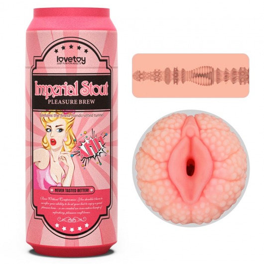 Мастурбатор-вагина Pleasure Brew Masturbator-Imperial Stout в банке - Lovetoy - в Майкопе купить с доставкой