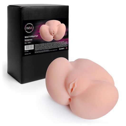 Реалистичный мастурбатор с двумя функциональными отверстиями - Erowoman-Eroman - в Майкопе купить с доставкой