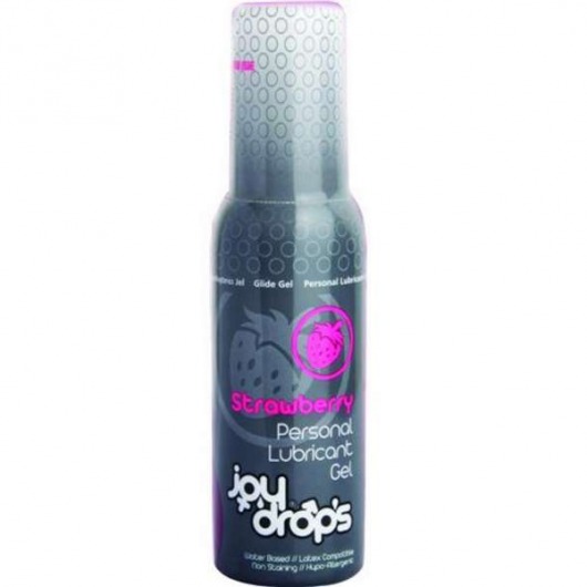 Смазка на водной основе со вкусом клубники JoyDrops Strawberry - 100 мл. - JoyDrops - купить с доставкой в Майкопе