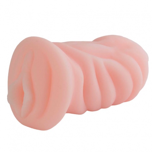 Телесный мастурбатор-вагина с углублениями под пальцы - Sitabella - в Майкопе купить с доставкой