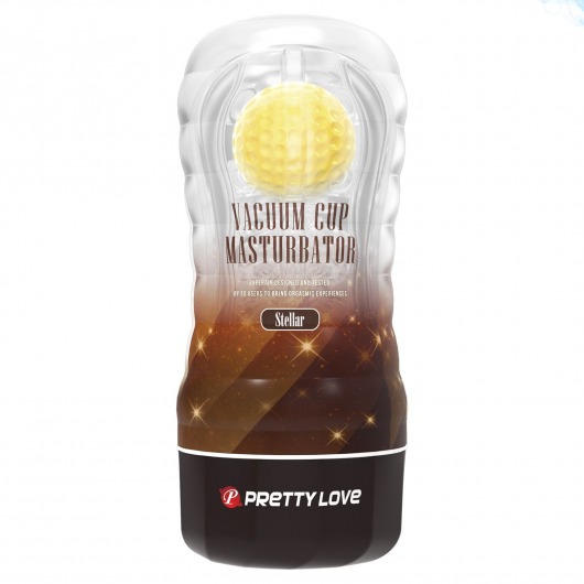 Прозрачный текстурированный мастурбатор Vacuum Cup Masturbator Stellar - Baile - в Майкопе купить с доставкой