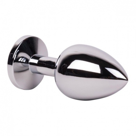 Большой стальной плаг с розовым кристаллом Pink Bubble Gum - 9,5 см. - Erotic Fantasy - купить с доставкой в Майкопе