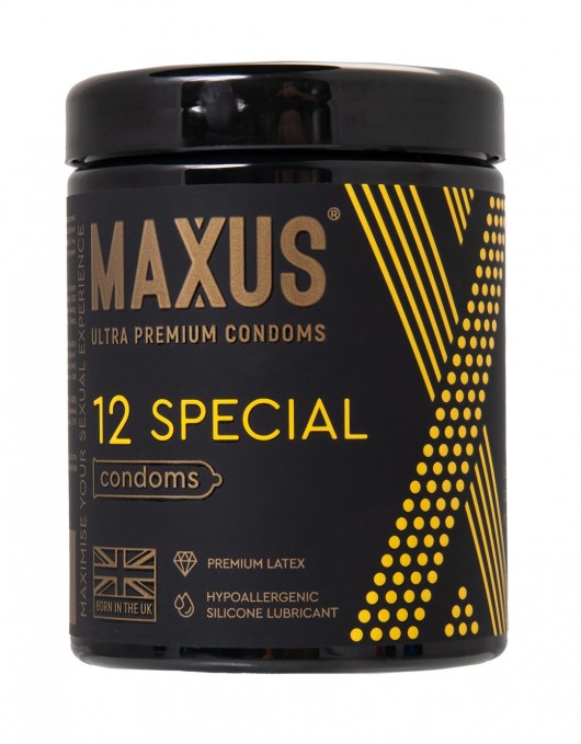 Презервативы с точками и рёбрами MAXUS Special - 12 шт. - Maxus - купить с доставкой в Майкопе