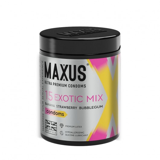 Цветные ароматизированные презервативы MAXUS Exotic Mix - 15 шт. - Maxus - купить с доставкой в Майкопе