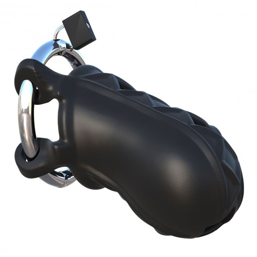 Черный замок верности Extreme Silicone Cock Blocker - Pipedream - купить с доставкой в Майкопе