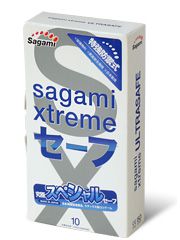 Презервативы Sagami Xtreme Ultrasafe с двойным количеством смазки - 10 шт. - Sagami - купить с доставкой в Майкопе