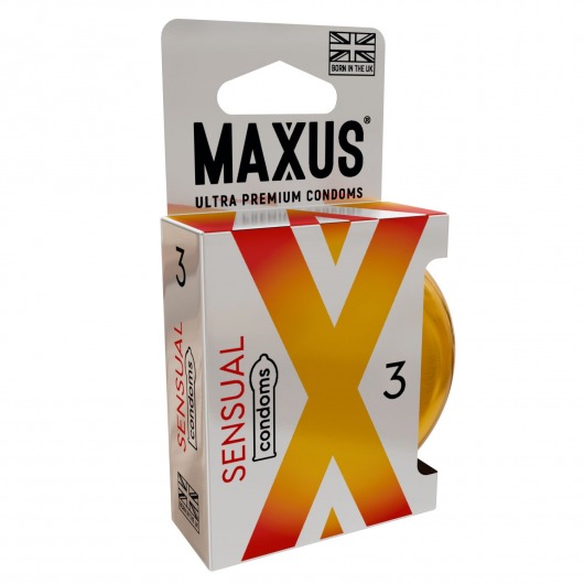 Презервативы анатомической формы Maxus Sensual - 3 шт. - Maxus - купить с доставкой в Майкопе