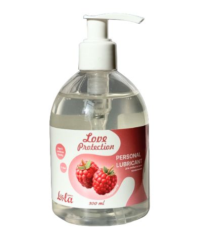 Лубрикант на водной основе Love Protection Raspberry с ароматом малины - 300 мл. - Lola Games - купить с доставкой в Майкопе