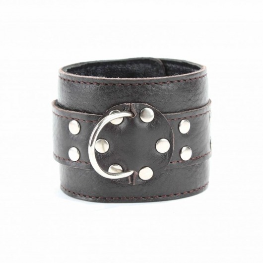 Кожаные наручники на металлической цепочке - БДСМ Арсенал - купить с доставкой в Майкопе