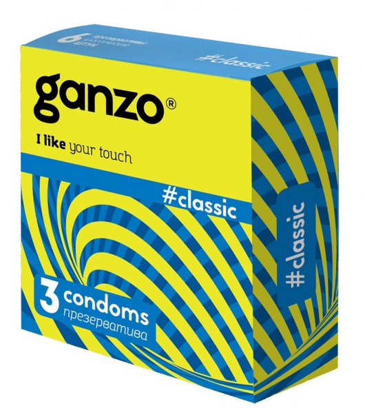 Классические презервативы с обильной смазкой Ganzo Classic - 3 шт. - Ganzo - купить с доставкой в Майкопе