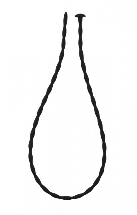 Черный уретральный массажер Glide Medium - 30 см. - Lola Games - купить с доставкой в Майкопе