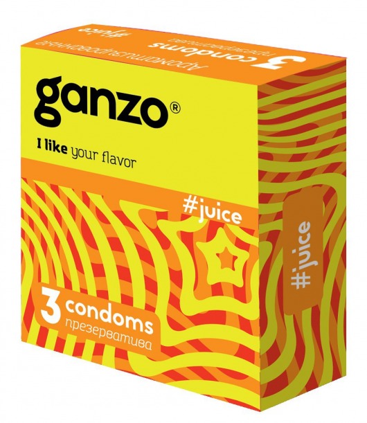Ароматизированные презервативы Ganzo Juice - 3 шт. - Ganzo - купить с доставкой в Майкопе