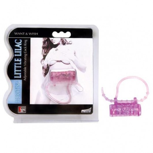 Эрекционное кольцо с вибратором LITTLE LILAC - Dream Toys - в Майкопе купить с доставкой