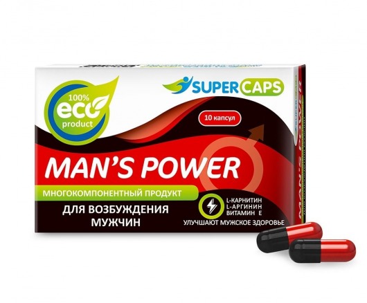Возбуждающее средство Man’s power - 10 капсул (+1 в подарок) - SuperCaps - купить с доставкой в Майкопе