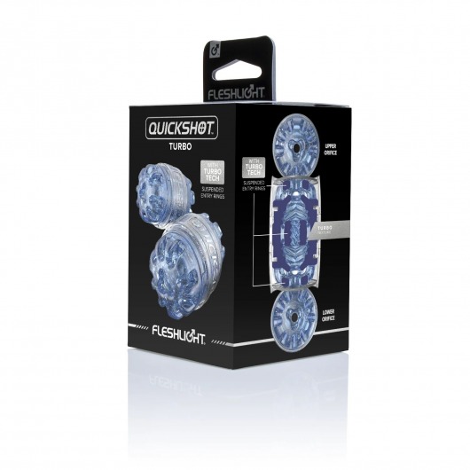Мастурбатор Fleshlight Quickshot Turbo Blue Ice - Fleshlight - в Майкопе купить с доставкой