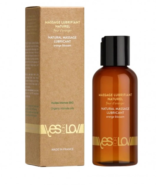 Натуральная массажная смазка Natural Lubricant Orange Blossom - 100 мл. - YESforLOV - купить с доставкой в Майкопе
