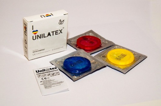 Разноцветные ароматизированные презервативы Unilatex Multifruits - 3 шт. - Unilatex - купить с доставкой в Майкопе