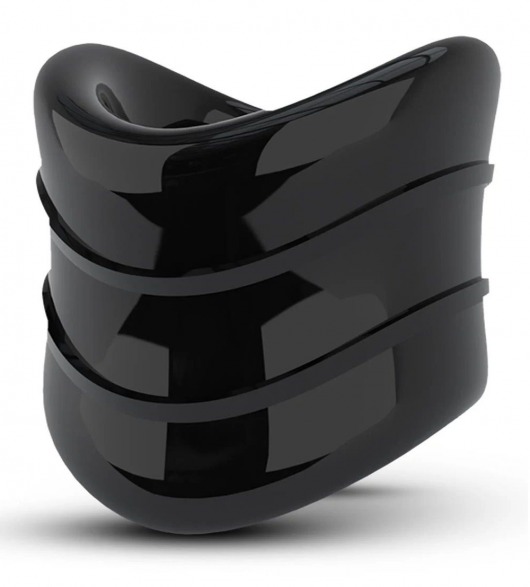 Черное эрекционное кольцо на мошонку Beef Ball Stretcher Snug X Long - Blush Novelties - в Майкопе купить с доставкой