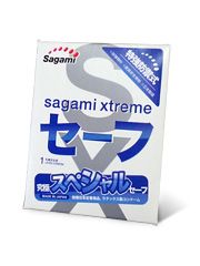 Презерватив Sagami Xtreme Ultrasafe с двойным количеством смазки - 1 шт. - Sagami - купить с доставкой в Майкопе
