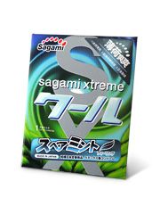 Презерватив Sagami Xtreme Mint с ароматом мяты - 1 шт. - Sagami - купить с доставкой в Майкопе