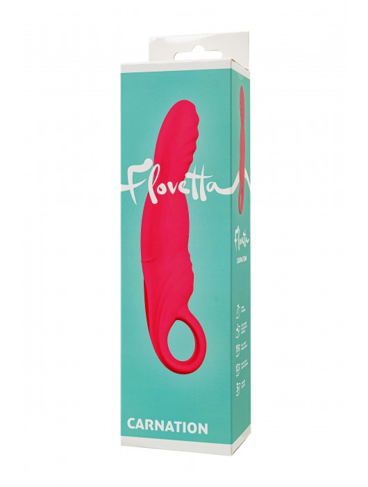 Розовый вибратор для точки G с двигающейся головкой Carnation - 19 см. - ToyFa