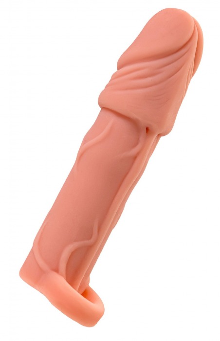 Телесная удлиняющая насадка с подхватом - 16 см. - ToyFa - в Майкопе купить с доставкой