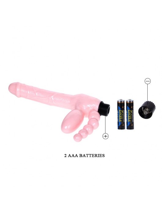 Безремневой вибрострапон с анальным отростком - Baile - купить с доставкой в Майкопе