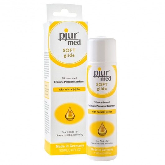 Силиконовый лубрикант с жожоба pjur MED Soft glide - 100 мл. - Pjur - купить с доставкой в Майкопе